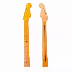 YELLOW 22 FRET START ELECTRIC GUITAR NECK CANADA MAPLE FOR FENDER REPLACEMENT