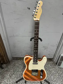 2021 FENDER AMERICAN TELECASTER CUSTOM METALLIC ORANGE/SILVER