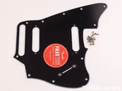 FENDER SQUIER AFFINITY JAGUAR SERIES PICKGUARD GUITAR BLACK.