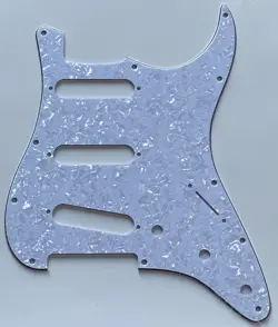 FOR FIT FENDER US 11 HOLE STRAT ST STRATOCASTER GUITAR PICKGUARD WHITE PEARL