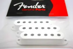 GENUINE FENDER WHITE PICKUPS COVERS FOR STRATOCASTER - 0992034000