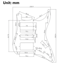 HSH PREWIRED LOADED PICKGUARD ALNICO 5 HUMBUCKER PICKUPS FOR FENDER STRAT GUITAR