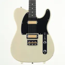 FENDER MEXICO GOLD FOIL TELECASTER WHITE BLONDE USED 2022 MAPLE NECK W/SOFT CASE
