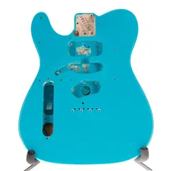 FENDER AMERICAN PRO II TELECASTER BODY ALDER MIAMI BLUE FINISH LEFT HANDED
