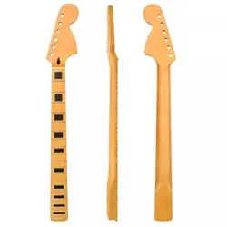 YELLOW 22 FRET BIG HEAD ELECTRIC GUITAR NECK CANADA MAPLE FOR DIY FENDER ST PART