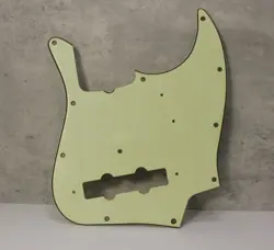AGED PICKGUARD FOR FENDER JAZZ BASS - MINT GREEN WIDE BEVEL