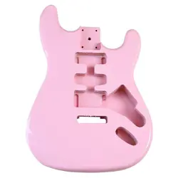 DIY PINK ELECTRIC GUITAR BODY FOR FENDER ST STRAT GUITAR POPLAR HSH GUITAR BODY