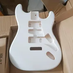 DIY ELECTRIC GUITAR BODY FOR FENDER ST STRAT GUITAR POPLAR HSH GUITAR BODY WHITE