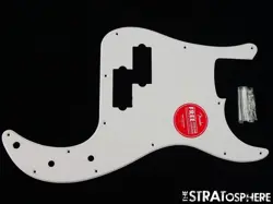 FENDER SQUIER SONIC PRECISION P BASS PICKGUARD, BASS GUITAR PARTS WHITE