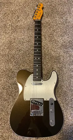 2019 FENDER AMERICAN ULTRA TELECASTER - TEXAS TEA WITH OHSC