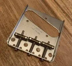 FENDER USA TELECASTER PAT PEND GUITAR BRIDGE THREADED SADDLES TELE