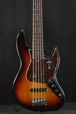 FENDER AMERICAN PROFESSIONAL II JAZZ BASS V 3-COLOR SUNBURST ROSEWOOD
