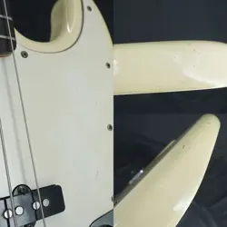 FENDER USED AMERICAN STANDARD JAZZ BASS OLYMPIC WHITE '98 SAFE DELIVERY FROM JAP