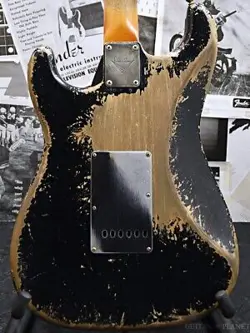 FENDER CUSTOM SHOP MBS 1959 STRATOCASTER HEAVY RELIC -AGED BLACK- BY DALE WILSON