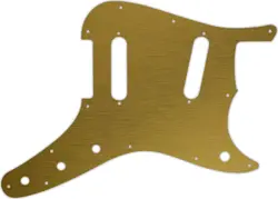 WD CUSTOM PICKGUARD FOR FENDER 1956-1964 DUO-SONIC #14 SIMULATED BRUSHED GOLD...