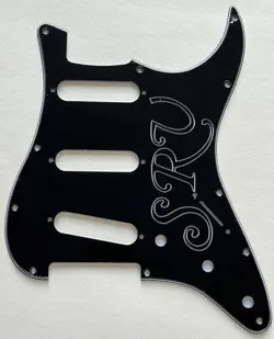 3 PLY BLACK PICKGUARD FIT US FENDER 11 HOLE SRV STRATOCASTER STYLE GUITAR PARTS