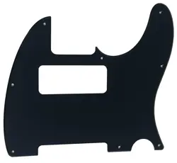 PICKGUARD FOR FENDER ESQUIRE VINTAGE TELE 8 HOLE P90 GUITAR-1-PLY-ACRYLIC BLACK