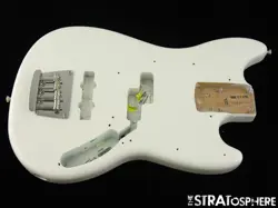 FENDER AMERICAN PERFORMER MUSTANG BASS BODY + HARDWARE USA ARCTIC WHITE