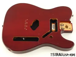 FENDER PLAYER II TELECASTER TELE BODY CHAMBERED MAHOGANY TRANSPARENT CHERRY