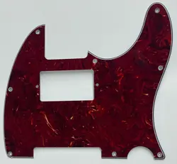 FOR FIT FENDER TELECASTER 8 HOLE HUMBUCKER GUITAR PICKGUARD 4 PLY RED TORTOISE
