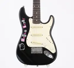 SQUIER BY FENDER HELLO KITTY MINI STRATOCASTER BLK HELLO KITTY MINI GUITAR - 2.5