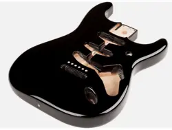 NEW FENDER MEXICO BLACK STRATOCASTER SSS VINTAGE BRIDGE MOUNT ALDER BODY