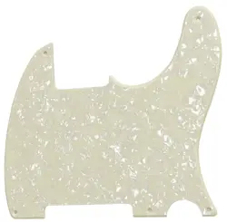 FOR FENDER TELECASTER TELE 5 HOLE BLANK GUITAR PICKGUARD 1 PLY CREAM PEARL