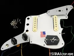 USA FENDER JOHNNY MARR JAGUAR LOADED PICKGUARD POTS BARE KNUCKLE PICKUPS!