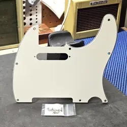 2016 FENDER USA TELECASTER WHITE PARCHMENT PICKGUARD FOR AMERICAN STANDARD TELE