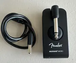 FENDER MUSTANG MICRO GUITAR MODELING RECHARGEABLE HEADPHONE - WORKS GREAT!
