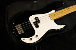 FENDER JAPAN PB57-53 PRECISION BASS BLACK 1999-2002 USED, BASSWOOD BODY