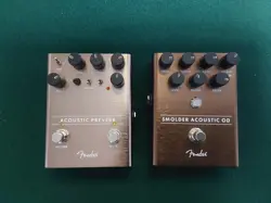 USED FENDER SMOLDER ACOUSTIC OVERDRIVE / ACOUSTIC PREVERB PEDAL