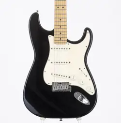 FENDER USA AMERICAN STANDARD STRATOCASTER BLACK USED 1995 ALDER BODY W/HARD CASE
