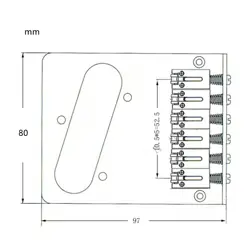 6 STRING ROLLER SADDLE ELECTRIC GUITAR BRIDGE PLATE FOR FENDER TELECASTER TELE W