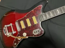 ELECTRIC GUITAR FENDER GOLD FOIL JAZZMASTER EBONY FINGERBOARD CANDY APPLE BURST