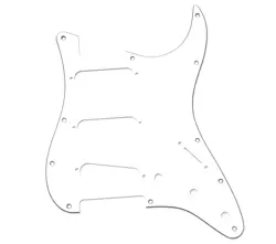 GENUINE FENDER WHITE 3-PLY STANDARD STRATOCASTER/STRAT PICKGUARD 099-1360-000