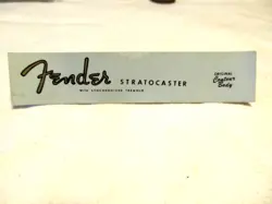 VINTAGE 80'S FENDER STRATOCASTER  WATERSLIDE TRANSFER HEADSTOCK LOGO DECAL