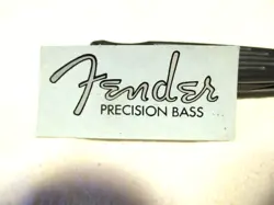 VINTAGE 80'S FENDER PRECISION BASS  WATERSLIDE TRANSFER HEADSTOCK LOGO DECAL
