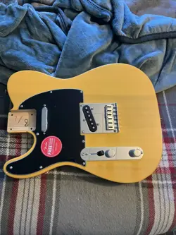 GENUINE FENDER SQUIER LEFT HAND TELE LOADED BODY BUTTERSCOTCH BLONDE GUITAR