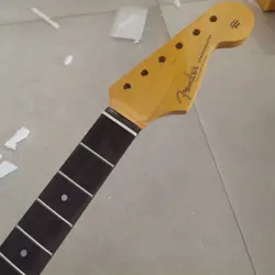 VINTAGE 21 FRET YELLOW MAPLE ELECTRIC GUITAR NECK FOR DIY FENDER REPLACE