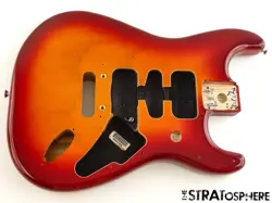 FENDER PLAYER II STRATOCASTER STRAT BODY, CHAMBERED ASH AGED CHERRY BURST