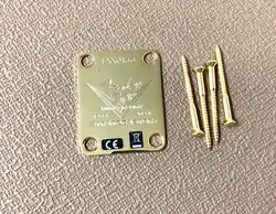 GOLD 2024 FENDER CUSTOM SHOP LTD. 70TH ANNIE 54 STRATOCASTER NECK PLATE & SCREWS