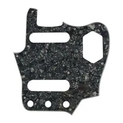 GUITAR PARTS FOR US FENDER JAGUAR GUITAR PICKGUARD , 4 PLY BLACK PEARL