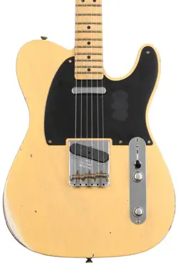 FENDER CUSTOM SHOP '52 TELECASTER RELIC ELECTRIC GUITAR - AGED NOCASTER BLONDE,