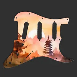 FENDER STRATOCASTER SSS PICKGUARD 11 HOLES 3PLY (WBW) -JAPAN ART