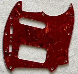 FOR FENDER KURT COBAIN JAG-STANG GUITAR PICKGUARD,4 PLY RED TORTOISE