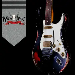 FENDER CUSTOM SHOP BLACK LIGHTNING STRATOCASTER FLOYD ROSE CANDY APPLE RED