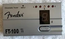 FENDER FT 100 GUITAR CHROMATIC TUNER, TESTED WORKING