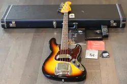 2022 FENDER CUSTOM SHOP 1960 JAZZ BASS REISSUE NOS 3-TONE SUNBURST + COA OHSC