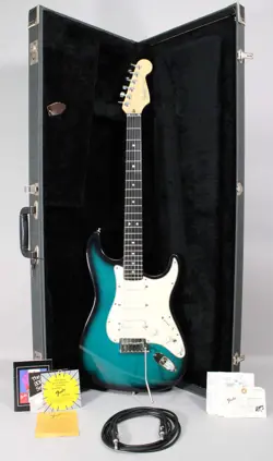 1989 FENDER ULTRA HSS STRATOCASTER BLUE BURST W/OHSC